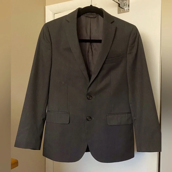 Lauren Ralph Lauren Boys Dark Gray Blazer Jacket Size 14R - Picture 1 of 13
